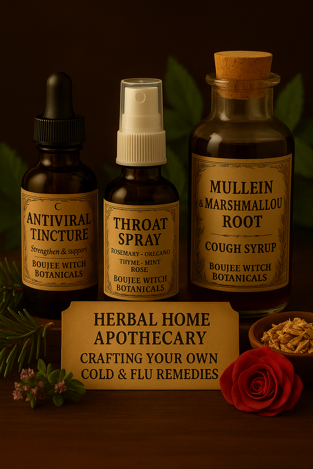 Herbal Home Apothecary: Crafting Your Own Cold & Flu Remedies